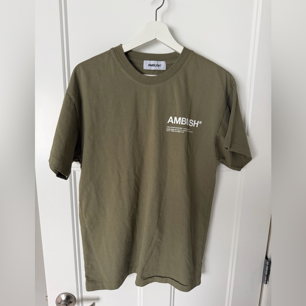 AMBUSH® Olive Graphic Short Sleeve T-Shirt